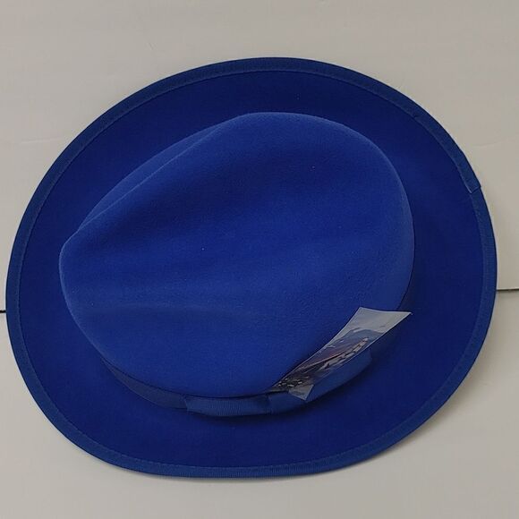 MEN'S MONTIQUE 2 1/4" BRIM 100% WOOL FELT WHITE BOTTOM FEDORA HAT. H79 - Picture 9 of 9